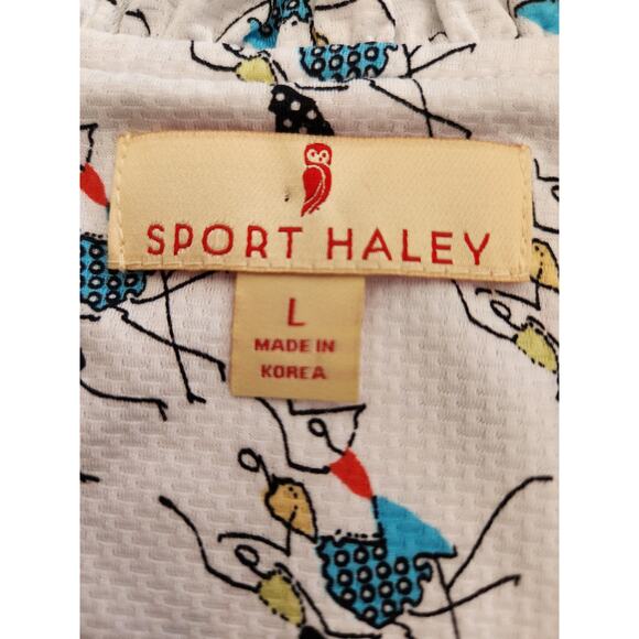 Sport Haley Sleeveless Ladies Stick Figure Activewear Golf Gym Top Large NWOT - Picture 6 of 7